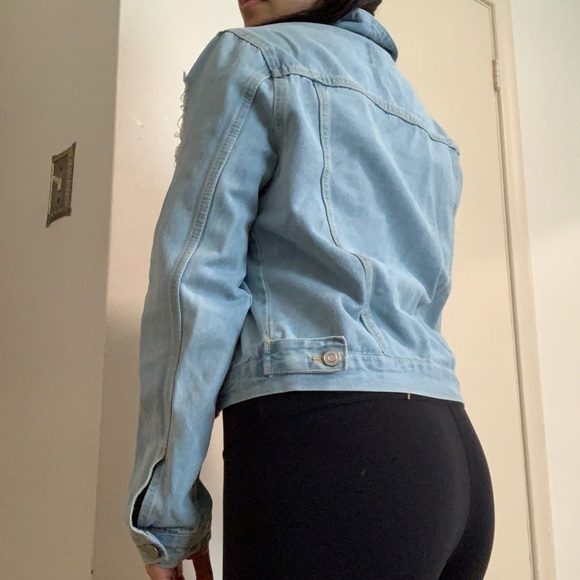 Denim Jacket - Distressed / Ripped - Picture 2 of 4